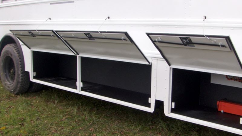protective coating under bus compartments